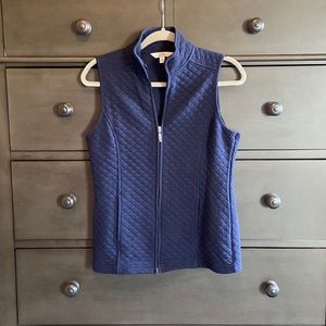 Navy Quilted Vest